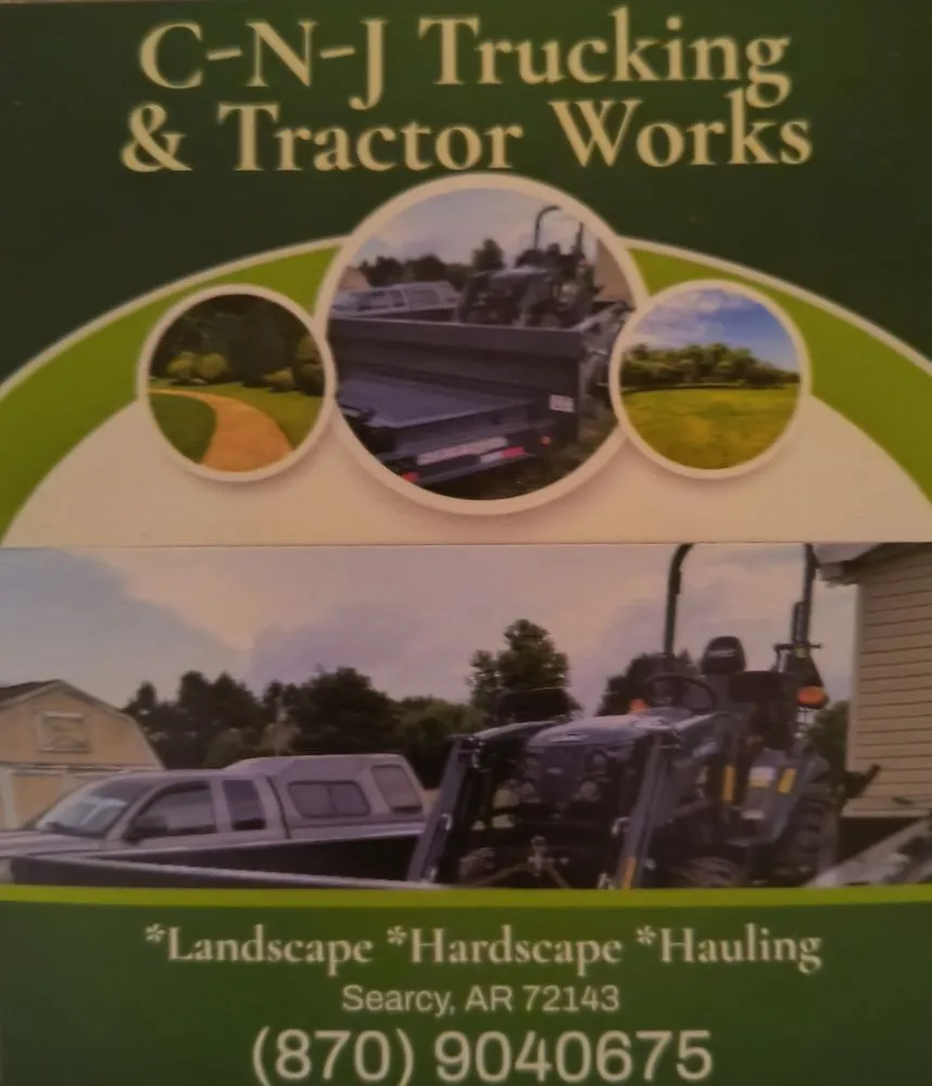 Professional lawn mowing service near you across Searcy, AR - C-N-J Trucking and Tractor Works