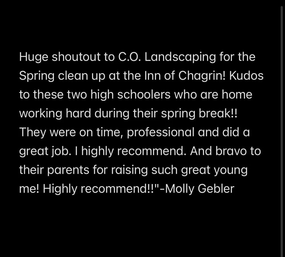 Custom residential landscaping in Chagrin Falls, OH - C O Landscaping