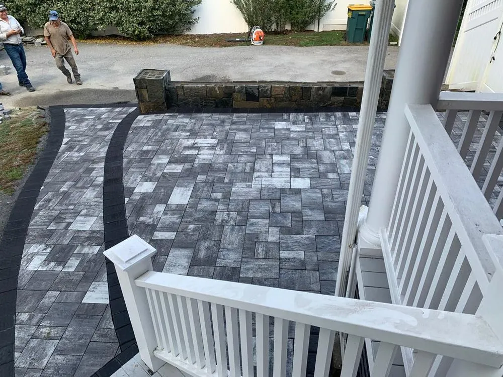 Affordable landscape installation for year-round maintenance in Waltham, MA by C-R Landscaping