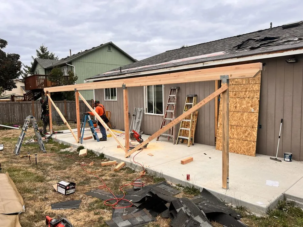 Professional yard maintenance with custom design in Spanaway, WA by CA Construction