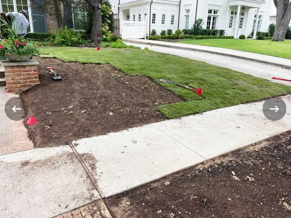 Professional lawn mowing service for beautiful yards in Dallas, TX by Ca Landscape