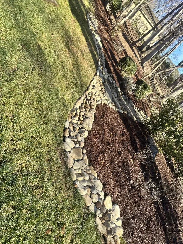 Custom residential landscaping in Statesville, NC by C&A Lawnscaping