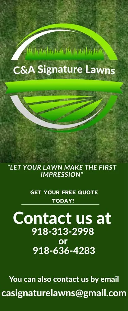 Professional yard maintenance in Sand Springs, OK - C&A Signature Lawns
