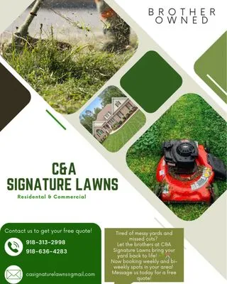 C&A Signature Lawns Logo