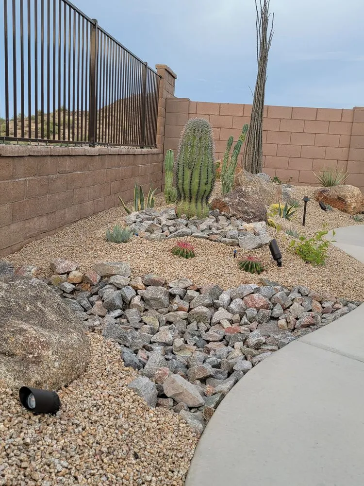 Local yard cleanup service for outdoor upgrades in Buckeye, AZ by Caballero's Landscape