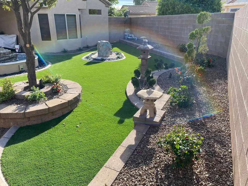 Professional yard cleanup service in Buckeye, AZ by Caballero's Landscape