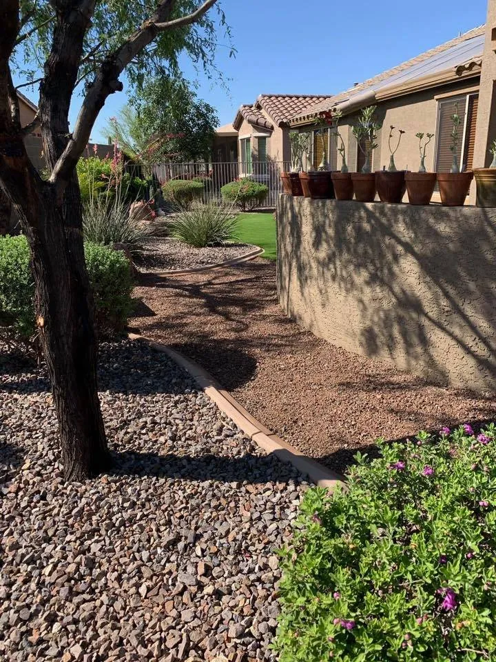 Affordable landscape installation for beautiful yards in Buckeye, AZ by Caballero's Landscape