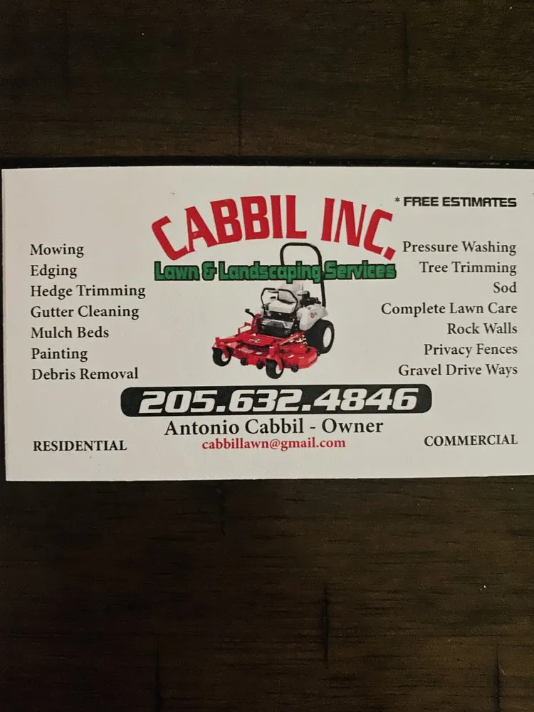 Professional landscaping services in Cottondale, AL by Cabbil