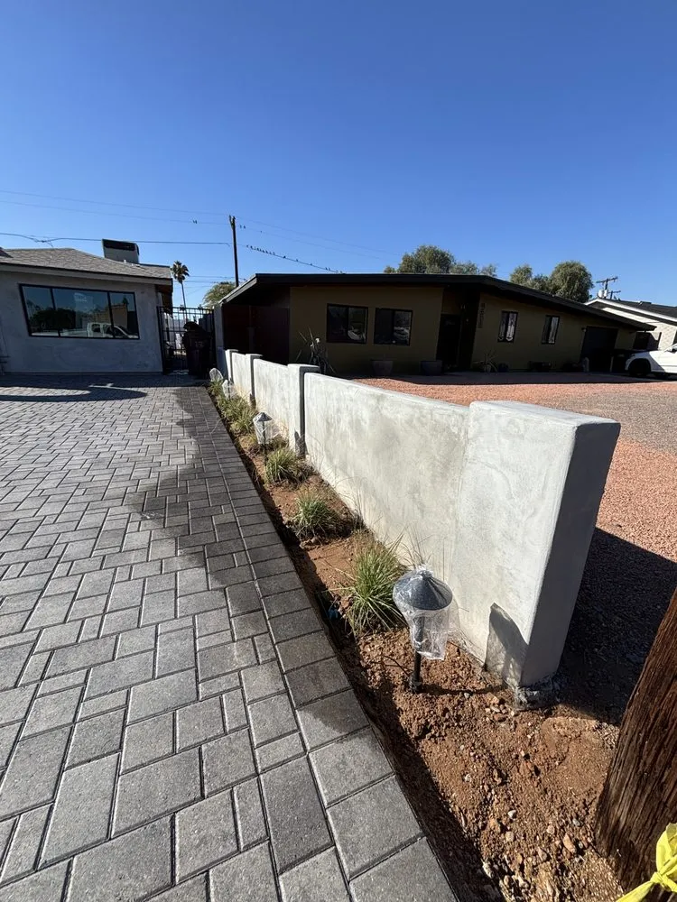 Custom outdoor landscaping for year-round maintenance in Phoenix, AZ by Cactus Hardscape Innovations