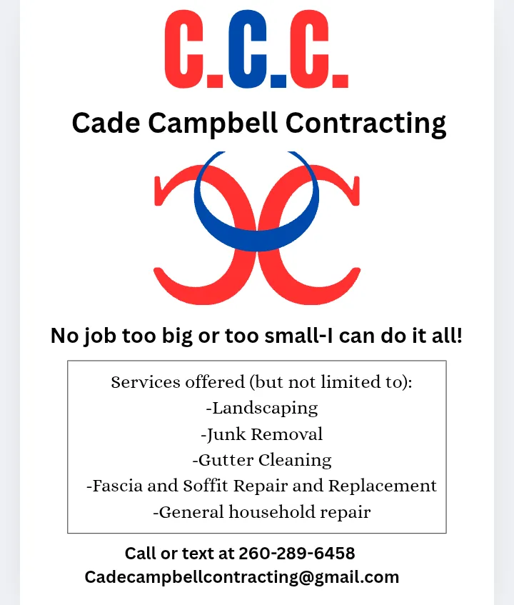 Professional yard maintenance in Fort Wayne, IN by Cade Campbell Contracting