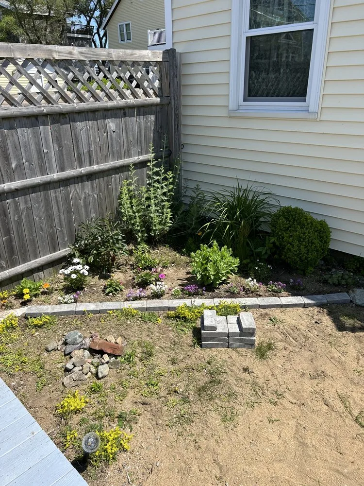 Professional landscape installation in Seabrook, NH by Caden Reardon
