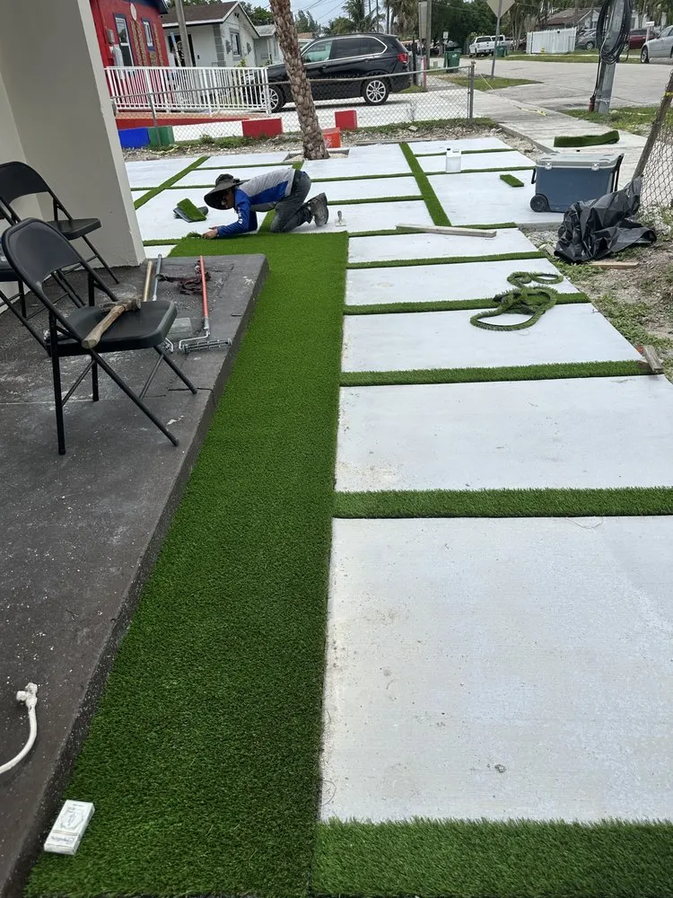 Reliable landscape installation near you in Naranja, FL by Caesar Concrete King