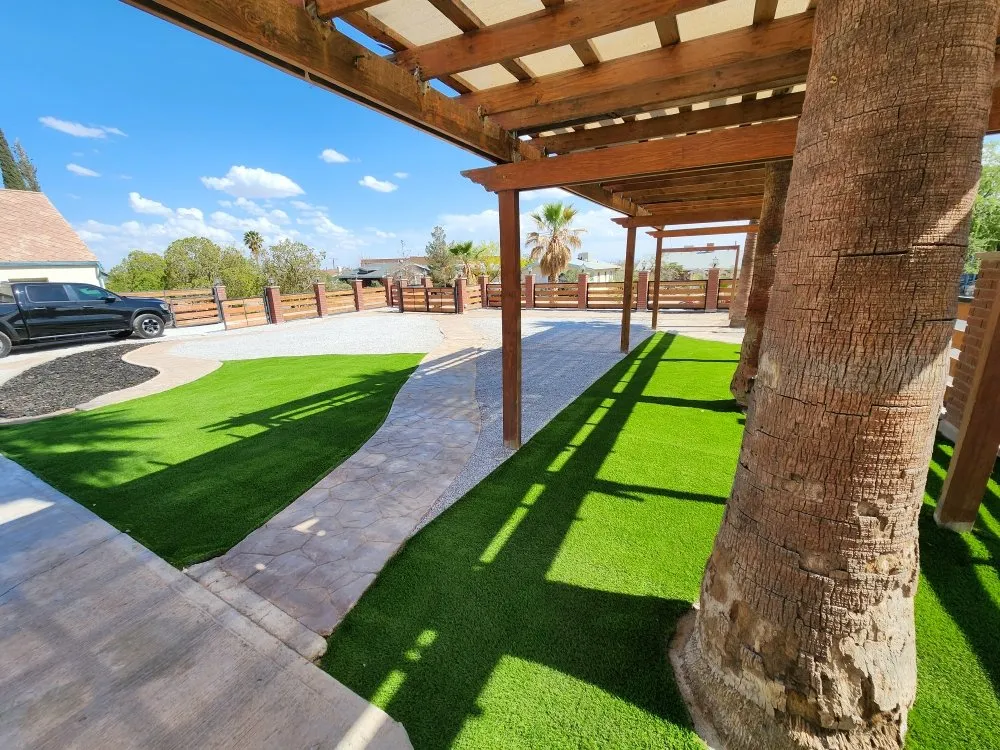 Professional landscape installation in El Paso, TX by Cage Pros & Landscaping