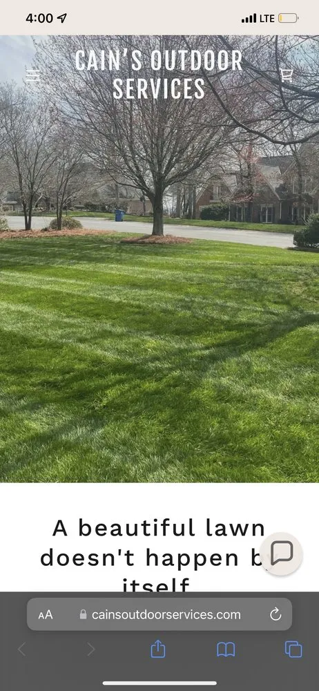 Affordable lawn mowing service for outdoor upgrades in Charlotte, NC by Cain’s Outdoor Services