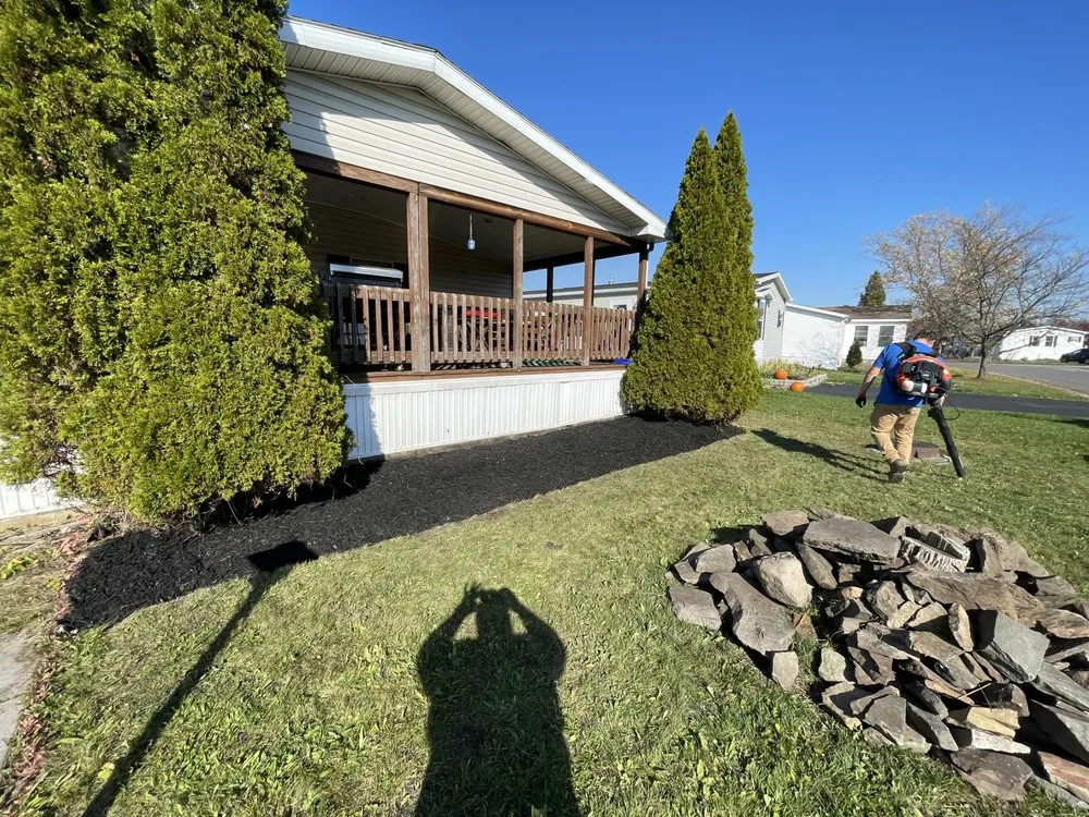 Expert outdoor landscaping for residential properties in Depew, NY by Calandra Landscaping and Snowplow