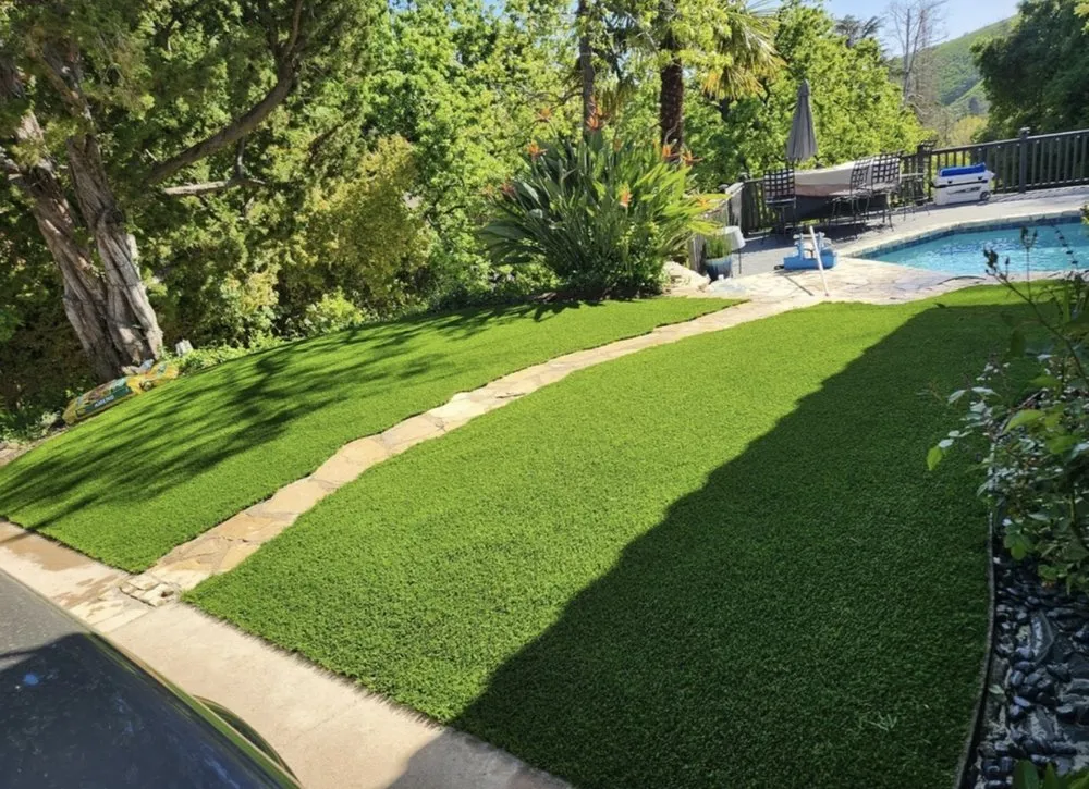 Custom landscape installation in Simi Valley, CA by Calderon Landscaping & Tree Service