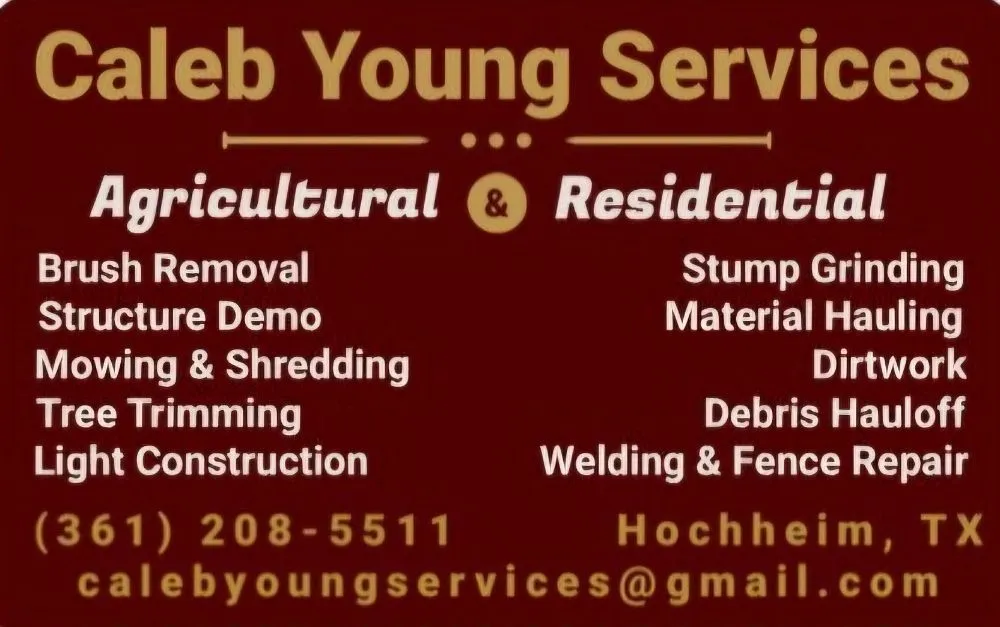 Affordable yard cleanup service in Yoakum, TX by Caleb Young Services
