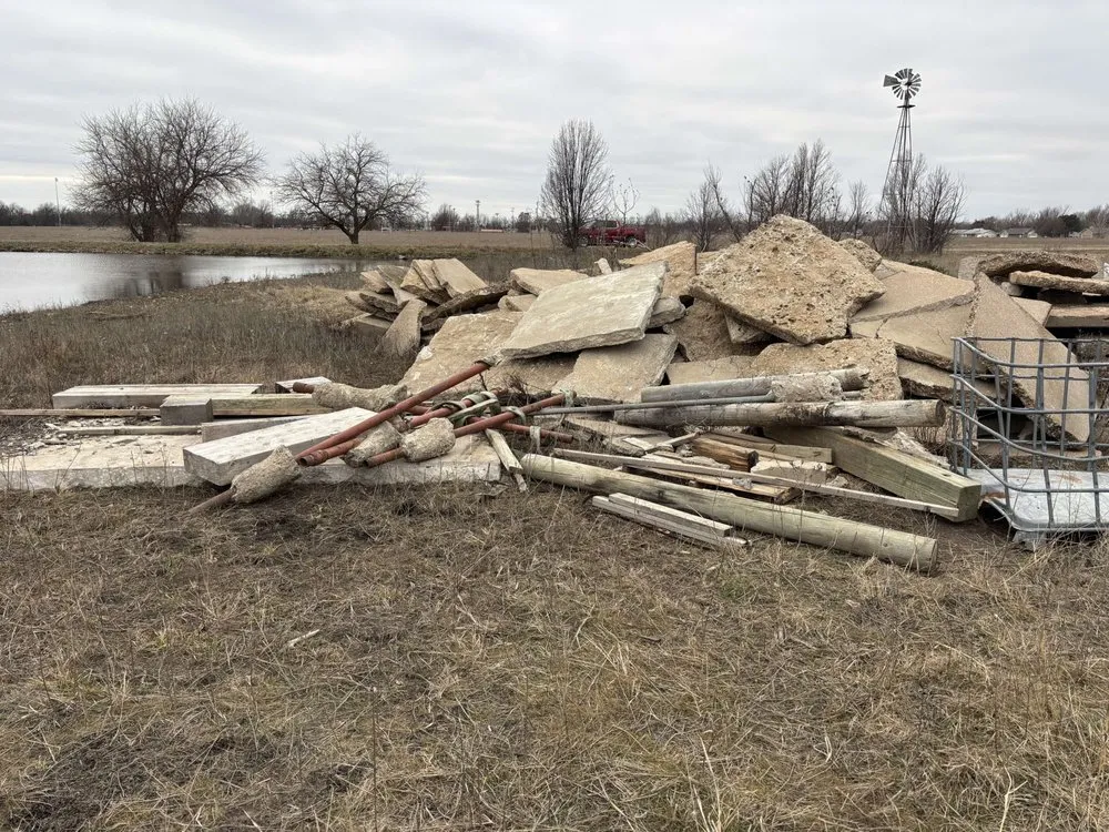 Custom landscape installation in Wichita, KS by Calef Hauling Services