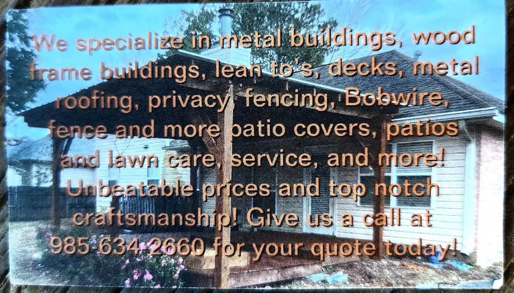 Top-rated yard maintenance experts serving Kentwood, LA - Calhoun Fencing & Carpentry work