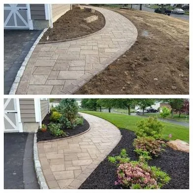 Custom landscape design for homes in Millville, NJ by Cali Brothers Landscaping