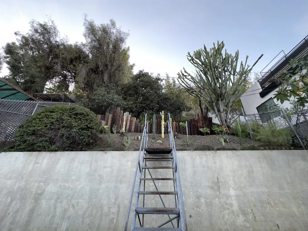 Custom landscape installation with custom design in Los Angeles, CA by Cali Gardening Services