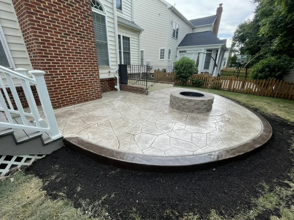 Affordable landscape installation in Sterling, VA by California Concrete