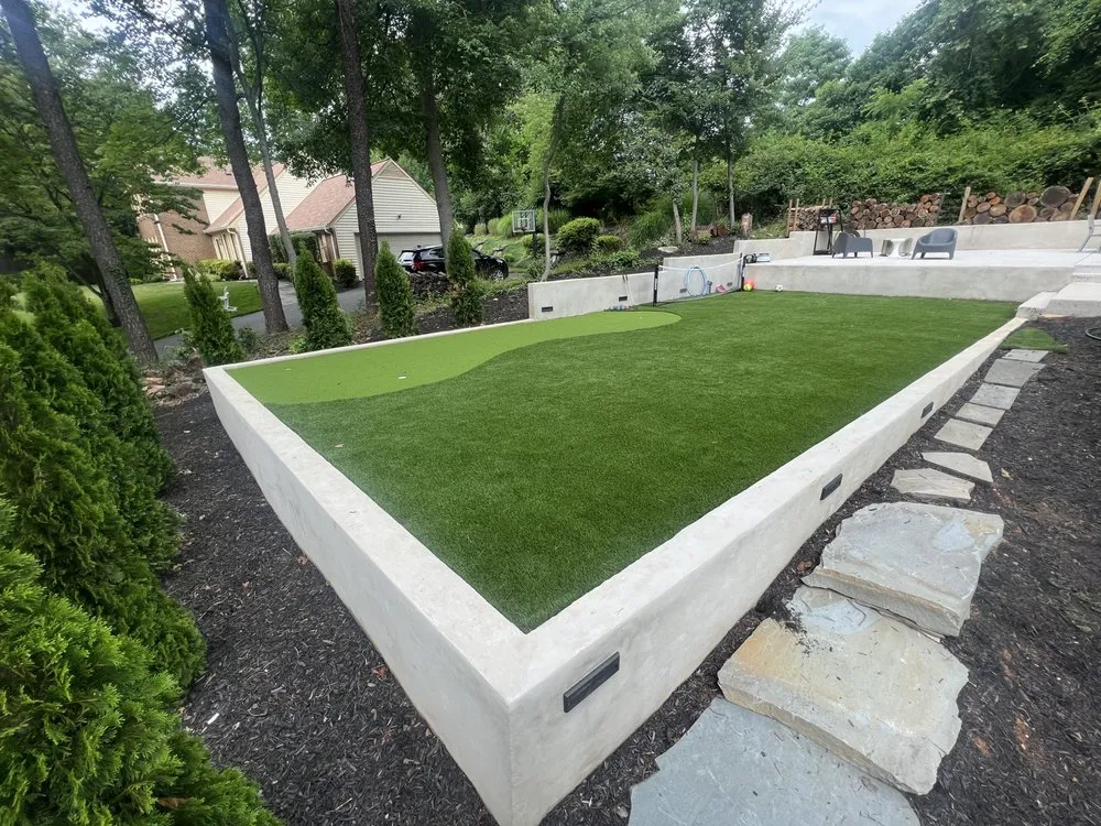 Custom yard cleanup service for beautiful yards in Sterling, VA by California Concrete