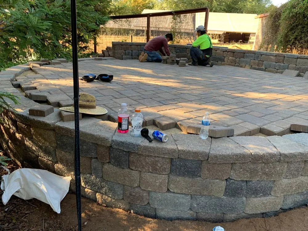 Professional yard maintenance with custom design in El Dorado Hills, CA by California Green Garden