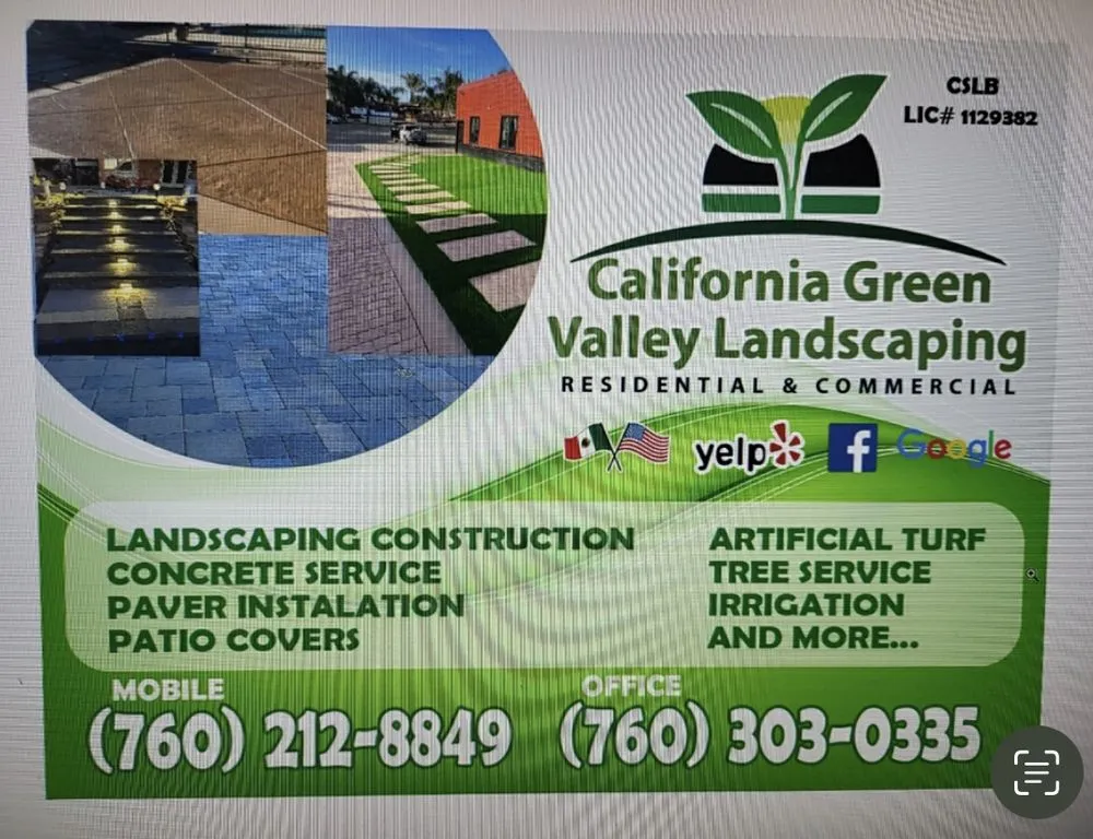 Reliable landscape installation in Valley Center, CA - California Green Valley Landscaping
