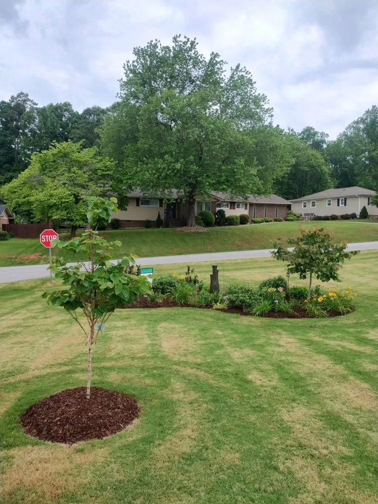 Custom garden landscaping in Greenville, SC by Call Someone Who Cares Lawn Care