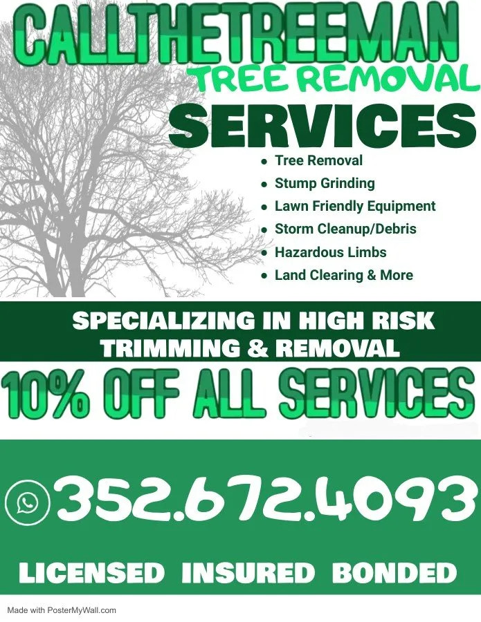 Expert yard maintenance in High Springs, FL by Call The Treeman