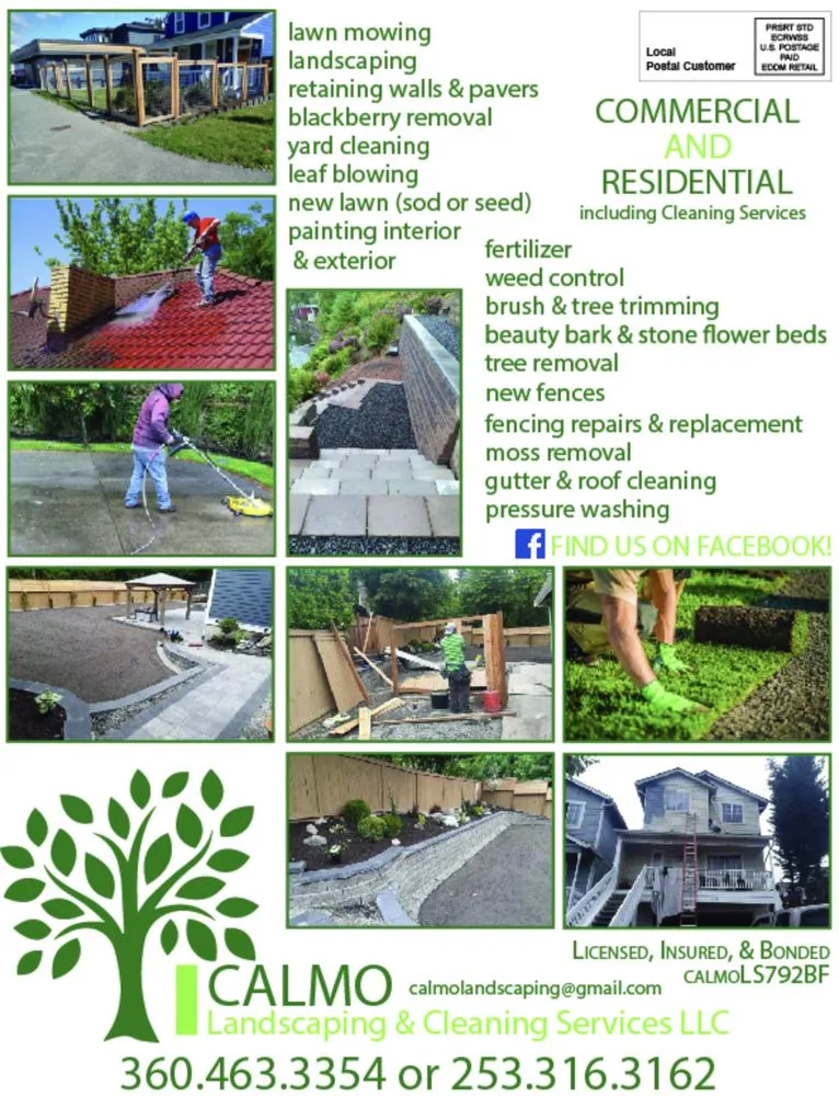 Affordable lawn mowing service for residential properties in Shelton, WA by Calmo Landscaping