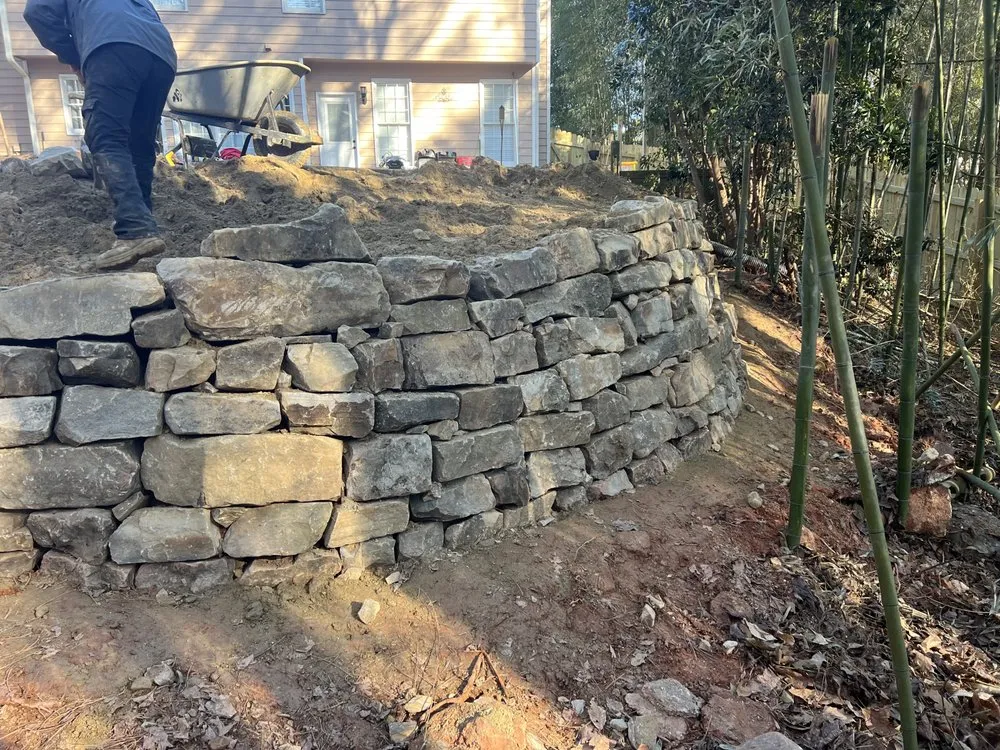 Top-rated outdoor landscaping with custom design in Acworth, GA by Calmo solution landscape LLC