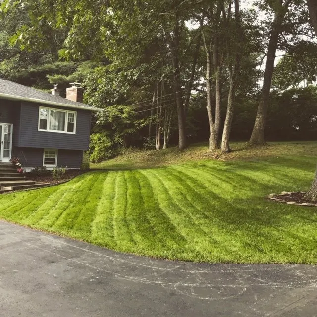 Custom garden landscaping in Hyde Park, NY by Cal's Lawn Maintenance