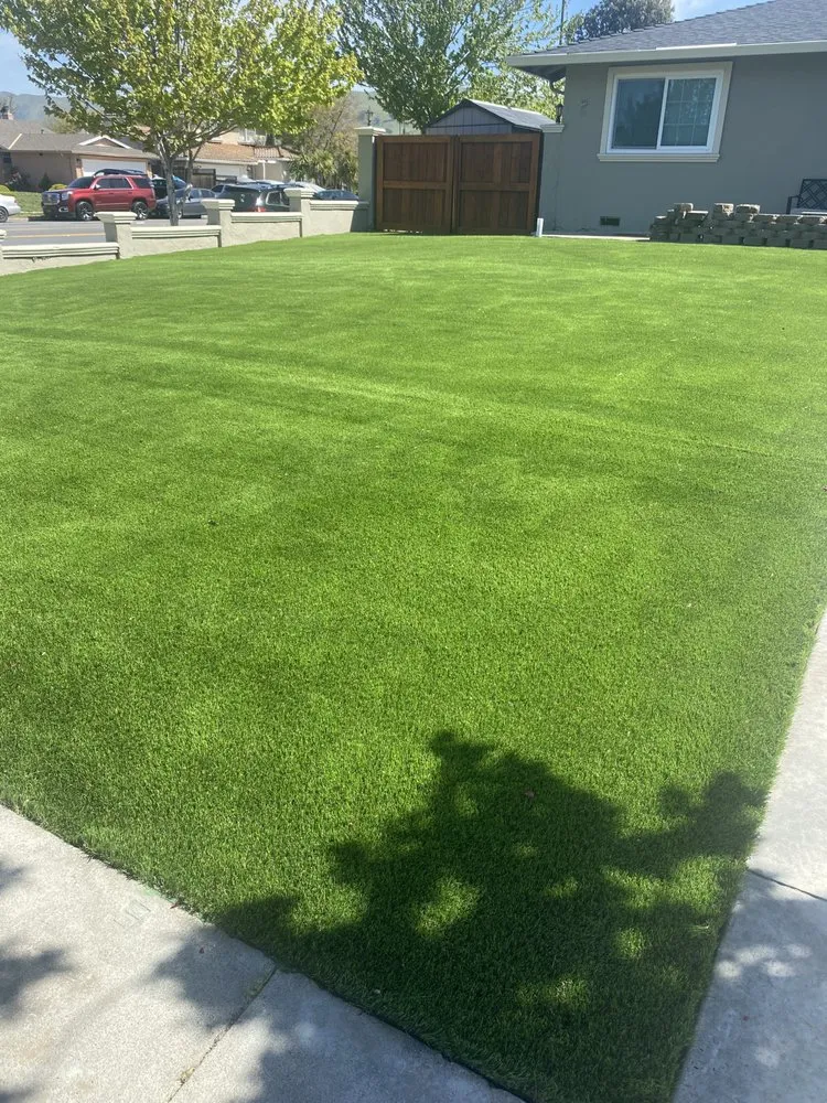Expert lawn mowing service with custom design in San Jose, CA by Camacho Electric