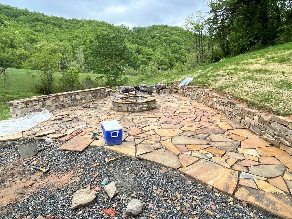 Professional garden landscaping in Waynesville, NC by Camacho Landscaping