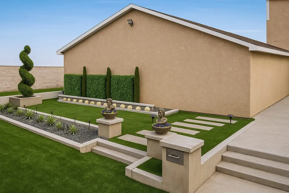 Affordable landscape installation in Barstow, CA by Camacho Prolific Renovations