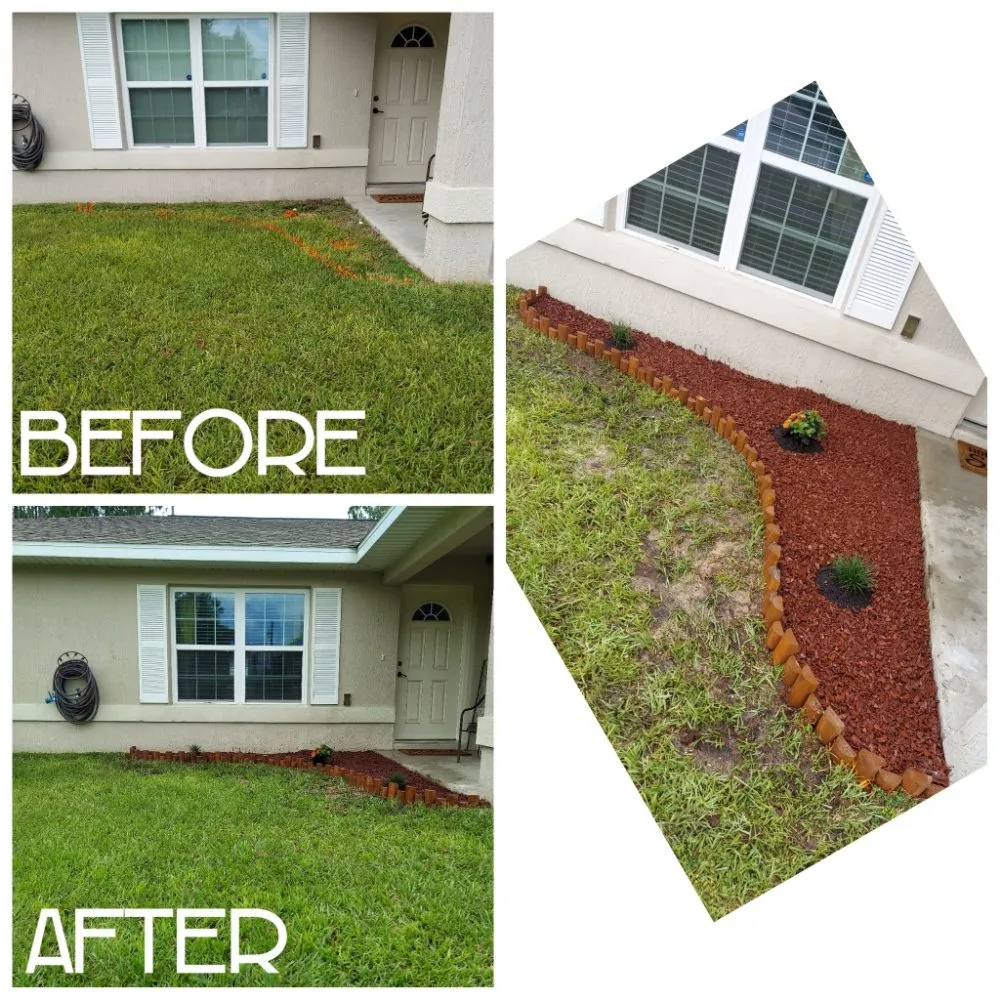 Custom outdoor landscaping for residential properties in Ocala, FL by Camacho's Flawless Home Detail