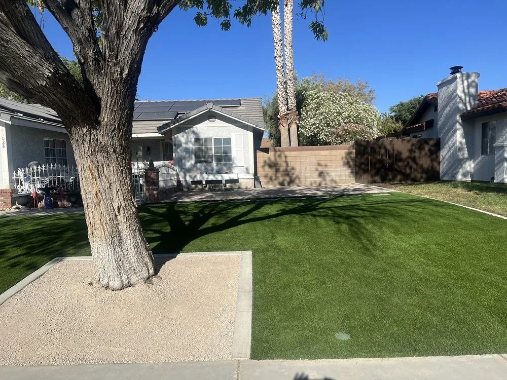 Custom garden landscaping in Lancaster, CA by Camarena Landscapes