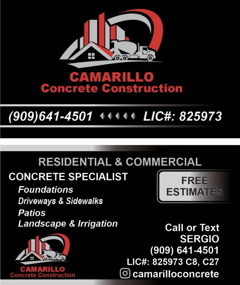 Local outdoor landscaping in Redlands, CA by Camarillo Concrete Construction