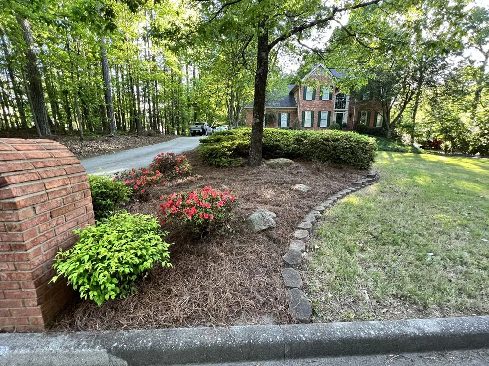 Custom landscape installation in Lawrenceville, GA by Camden's Yards
