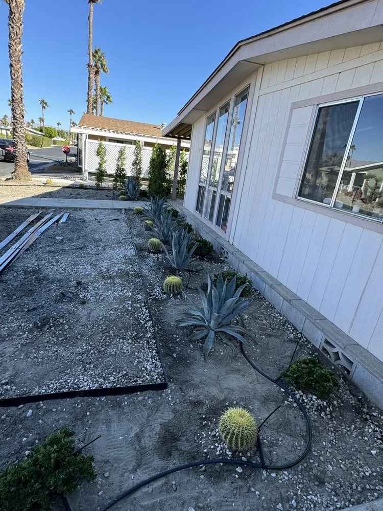 Professional outdoor landscaping with custom design across Palm Springs, CA - Camel Desert Landscape