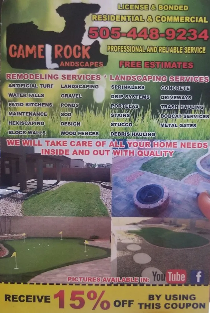 Top-rated residential landscaping for beautiful yards across Albuquerque, NM - Camel Rock Landscapes