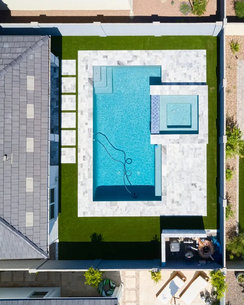 Expert lawn mowing service for residential properties in Scottsdale, AZ by Camelback Hardscapes