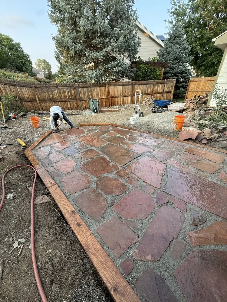 Top-rated landscape installation with custom design in Denver, CO by Camilleri Solutions