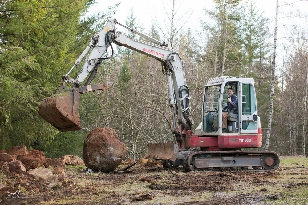 Professional landscape installation in Camas, WA by Campbell Excavation