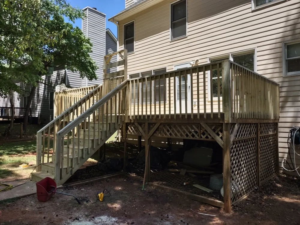 Custom residential landscaping in Acworth, GA by Campbell Fencing & Landscapes