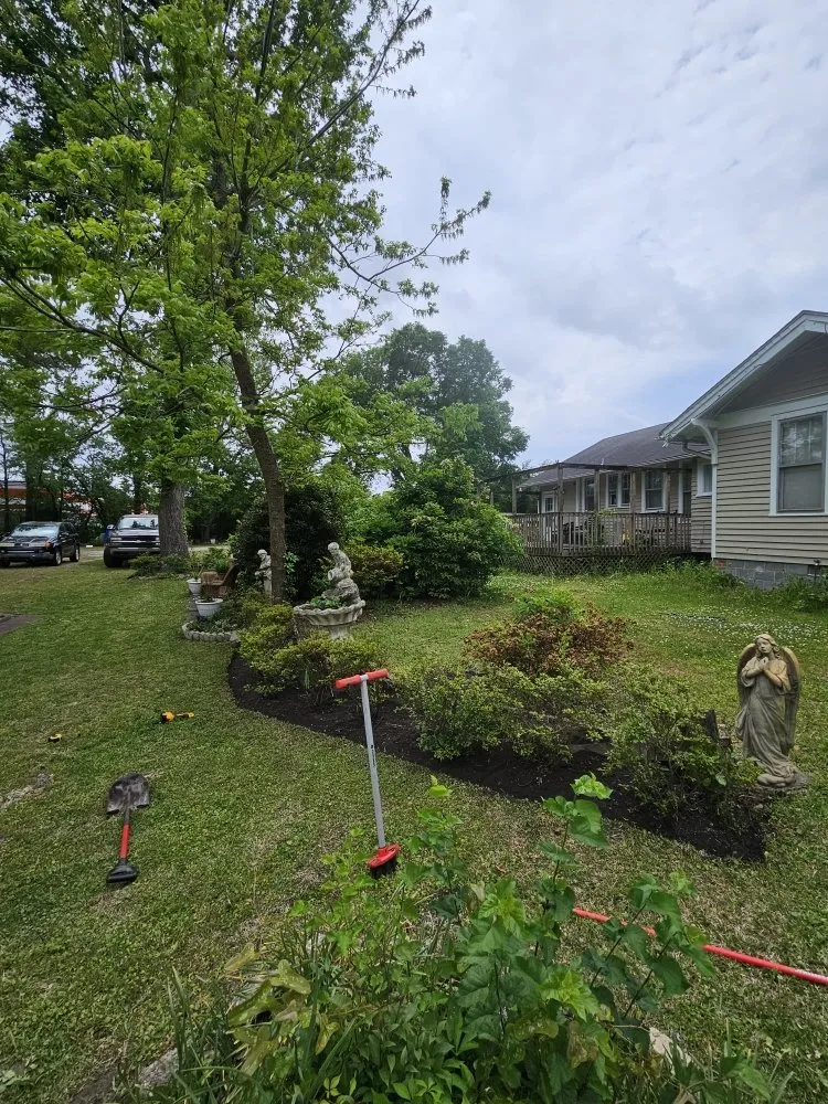 Professional landscape installation in Wilmington, NC by Cam's Landscaping Services