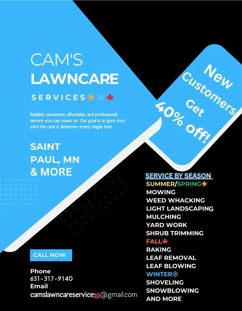 Custom garden landscaping near you across St. Paul, MN - Cam’s Lawn Care Services