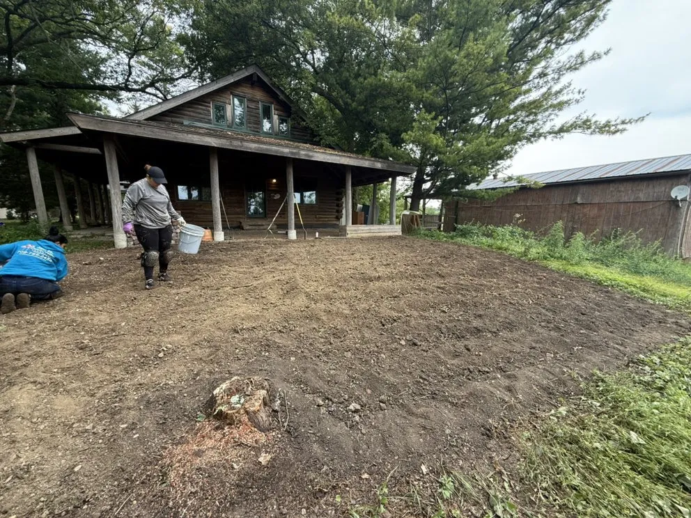 Custom yard cleanup service in Burbank, IL by Cande Native Landscape